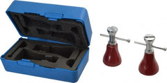 Fowler - 3 Piece, 3 to 4" High Screw Jack Set - 1-1/2" Base Diam - Exact Tooling