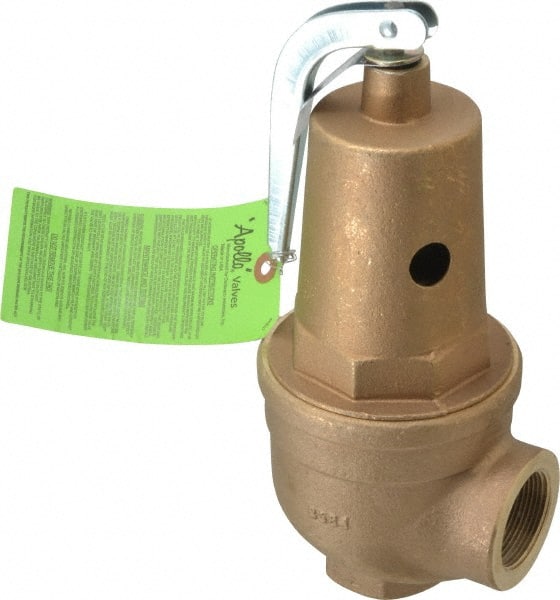 Conbraco - 1-1/2" Inlet, 1-1/2" Outlet, ASME Safety Relief Valve - 30 Max psi, 3,151,000 BTUs - Exact Tooling