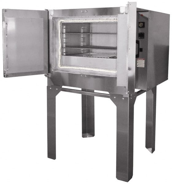Grieve - 1 Phase, 26 Inch Inside Width x 22 Inch Inside Depth x 13 Inch Inside Height, 1,000°F Max, Portable Height-Temp Heat Treating Oven - Exact Tooling