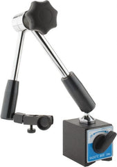 Value Collection - 2-1/2" Long x 2-1/8" Wide x 2" High Magnetic Indicator Base with On/Off Switch - 60 Kg Magnetic Pull, Articulated Arm - Exact Tooling