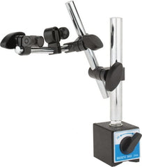 Value Collection - 55mm Long x 50mm Wide x 60mm High Magnetic Indicator Base with On/Off Switch - 60 Kg Magnetic Pull, 7-1/4" Rod Length, Post & Rod Arm (2 Rods) - Exact Tooling