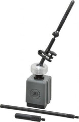 TESA Brown & Sharpe - 1-1/4" Long x 1-1/4" Wide x 1-3/4" High Magnetic Indicator Base with Holders - 15 Lb Magnetic Pull, 7/32 & 4-3/8" Rod Length, Post Arm (Ball & Socket) - Exact Tooling
