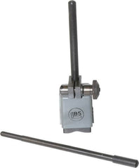 TESA Brown & Sharpe - 1-1/4" Long x 1-1/4" Wide x 1-3/4" High Magnetic Indicator Base with Holders - 4-1/2" Rod Length, Post Arm (Fixed Upright) - Exact Tooling