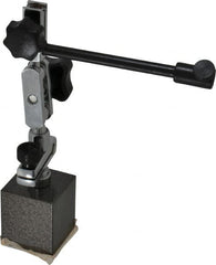 Value Collection - 50 Lb Magnetic Force, Fine Adjustment Indicator Positioner & Holder with Base - Post & Rod, Rectangular Base - Exact Tooling