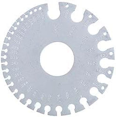 Starrett - 0.005 to 0.325 Inch Range, Steel Wire and Sheet Metal Gage - Use with Nonferrous Metals - Exact Tooling