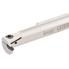 Iscar - 14mm Min Bore Diam, 125mm OAL, 16mm Shank Diam, GEHI Indexable Boring Bar - 4mm Max Bore Depth, GEPI Insert, Clamp Holding Method - Exact Tooling