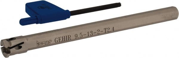 Iscar - GEHI, Internal, Right Hand, 0.094" Max Depth of Cut, 0.075 to 0.095" Groove Width, Indexable Grooving Tool Holder - GEMI.., GEPI.. Insert Compatibility, 3/8" Shank Width, 5" OAL, Through Coolant - Exact Tooling
