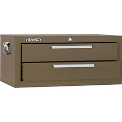 Kennedy - 2 Drawer Brown Drawer Chest Base - 26-5/8" Wide x 11-3/4" High x 12-1/2" Deep, Use with Models 263, 266, 360 Chests & 27", 29", 34" Roller Cabs - Exact Tooling