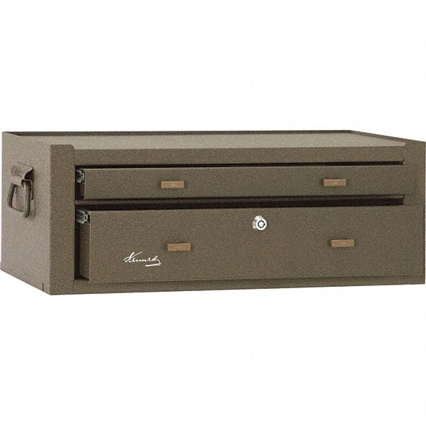 Kennedy - 2 Drawer Brown Drawer Chest Base - 21-5/8" Wide x 7-7/8" High x 9-5/8" Deep, Use with Chest 520 - Exact Tooling