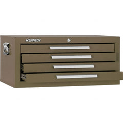 Kennedy - 4 Drawer Brown Drawer Chest Base - 26-3/4" Wide x 11-3/4" High x 12-1/2" Deep, Use with Models 263, 266, 360 Chests & 27", 29", 34" Roller Cabs - Exact Tooling