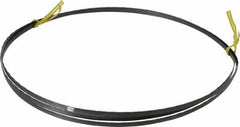 Starrett - 18 TPI, 7' 9-1/2" Long x 1/4" Wide x 0.025" Thick, Welded Band Saw Blade - Carbon Steel, Toothed Edge, Raker Tooth Set, Flexible Back, Contour Cutting - Exact Tooling
