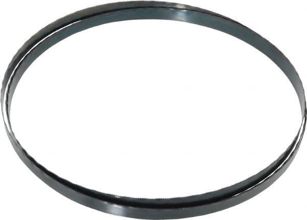 Starrett - 18 TPI, 7' 9-1/2" Long x 1/2" Wide x 0.025" Thick, Welded Band Saw Blade - Carbon Steel, Toothed Edge, Wavy Tooth Set, Flexible Back, Contour Cutting - Exact Tooling