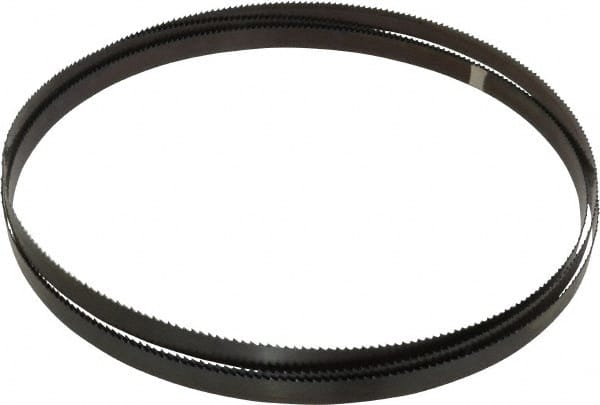 Starrett - 6 TPI, 10' 10-1/2" Long x 3/4" Wide x 0.032" Thick, Welded Band Saw Blade - Carbon Steel, Toothed Edge, Raker Tooth Set, Flexible Back, Contour Cutting - Exact Tooling