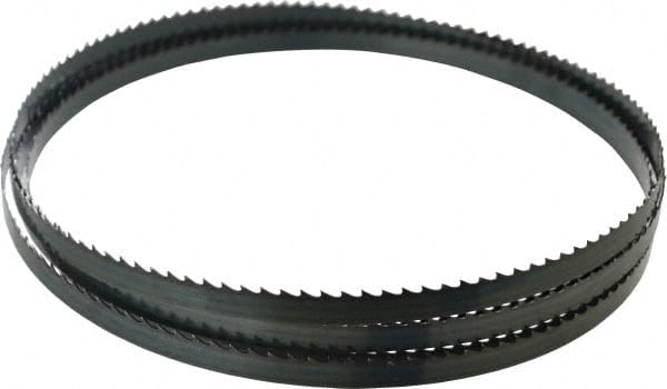 Starrett - 4 TPI, 12' 6" Long x 1/2" Wide x 0.025" Thick, Welded Band Saw Blade - Carbon Steel, Toothed Edge, Raker Tooth Set, Flexible Back, Contour Cutting - Exact Tooling