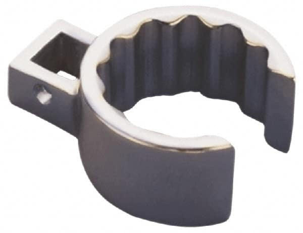 Martin Tools - 1/2" Drive, 1-11/16", Chrome Finish, Flare Nut Crowfoot Wrench - Exact Tooling