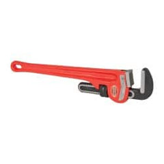 Ridgid - 18" Cast Iron Straight Pipe Wrench - 2-1/2" Pipe Capacity - Exact Tooling