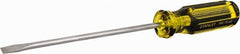 Stanley - Standard Slotted Screwdriver - Round Shank, Acetate Handle - Exact Tooling