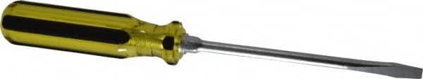 Stanley - Standard Slotted Screwdriver - Round Shank, Acetate Handle - Exact Tooling