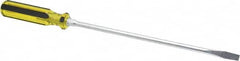 Stanley - Standard Slotted Screwdriver - Round Shank, Acetate Handle - Exact Tooling
