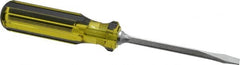 Stanley - Standard Slotted Screwdriver - Square Shank, Acetate Handle - Exact Tooling