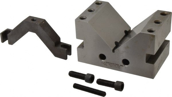 Suburban Tool - 3-1/4" Max Capacity, 90° Angle, Hardened Steel V-Block - 3" Long x 5" Wide x 3" High, Sold as Individual - Exact Tooling