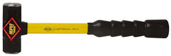 NUPLA - 8 Lb Head, Sledge Hammer - Steel Head, Fiberglass Handle - Exact Tooling