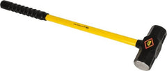 NUPLA - 10 Lb Head, Sledge Hammer - Steel Head, Fiberglass Handle - Exact Tooling
