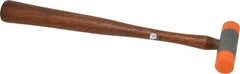 Made in USA - 1/4 Lb Head Plastic Faced Mallet - Wood Handle - Exact Tooling
