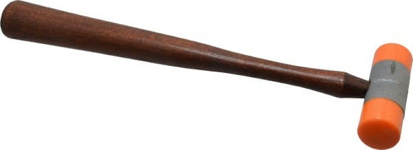 Made in USA - 3/8 Lb Head Plastic Faced Mallet - Wood Handle - Exact Tooling