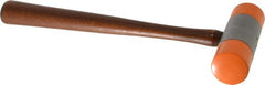Made in USA - 1 Lb Head Plastic Faced Mallet - Wood Handle - Exact Tooling