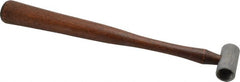 Made in USA - 1/4 Lb Head 3/4" Face Plastic Split Head Hammer without Faces - Wood Handle - Exact Tooling