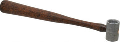 Made in USA - 3/8 Lb Head 1" Face Plastic Split Head Hammer without Faces - Wood Handle - Exact Tooling