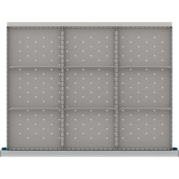 LISTA - 9-Compartment Drawer Divider Layout for 3.15" High Drawers - Exact Tooling