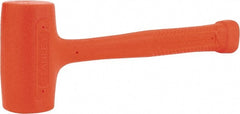 Stanley - 18 oz Head 1-3/4" Face Diam Soft Face Urethane Dead Blow Hammer - 11-3/8" OAL, Composite Handle - Exact Tooling
