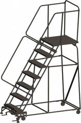 Ballymore - Rolling & Wall Mounted Ladders & Platforms Type: Rolling Warehouse Ladder Style: Rolling Safety Ladder - Exact Tooling