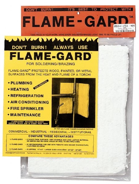 Made in USA - 50 Inch Long x 24 Inch Wide, Flame-Gard Non-Asbestos Roll - Exact Tooling