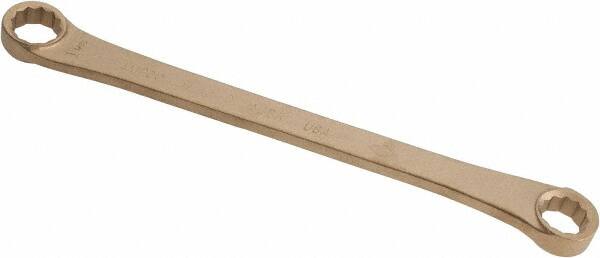 Ampco - 15/16" x 1-1/16" 12 Point Offset Box Wrench - Double End, 15-1/8" OAL, Aluminum Bronze - Exact Tooling