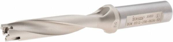 Iscar - 0.512 to 0.528" Diam, 5xD, 2.56" Max Depth, 5/8" Shank Diam, 5.13" OAL, Replaceable Tip Drill - IDI-SG, IDI-SK Insert, DCM Toolholder, Series ChamDrill - Exact Tooling