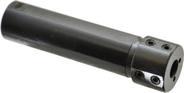 Scientific Cutting Tools - 5/16" ID x 3/4" OD Boring & Grooving Bar Holders - 3-1/4" OAL, 0.87" Head Diam, 3/8-18 NPT, Through Coolant, Series QHC - Exact Tooling