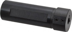 Scientific Cutting Tools - 5/16" ID x 1" OD Boring & Grooving Bar Holders - 3-1/4" OAL, 1.12" Head Diam, 1/2-14 NPT, Through Coolant, Series QHC - Exact Tooling