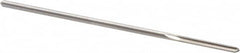 Alvord Polk - 3/32" High Speed Steel 4 Flute Chucking Reamer - Straight Flute, 0.088" Straight Shank, 3/4" Flute Length, 3" OAL - Exact Tooling