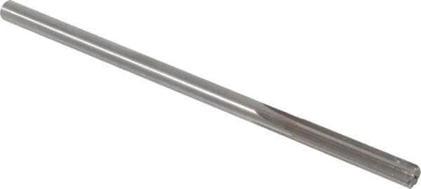 Alvord Polk - 19/64" High Speed Steel 6 Flute Chucking Reamer - Straight Flute, 0.2792" Straight Shank, 1-1/2" Flute Length, 6" OAL - Exact Tooling