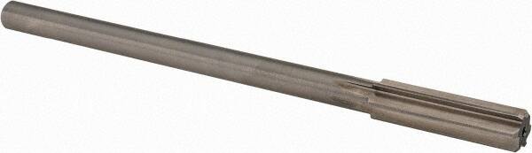 Alvord Polk - 15/32" High Speed Steel 6 Flute Chucking Reamer - Straight Flute, 0.373" Straight Shank, 1-3/4" Flute Length, 7" OAL - Exact Tooling