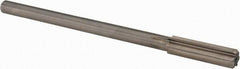 Alvord Polk - 15/32" High Speed Steel 6 Flute Chucking Reamer - Straight Flute, 0.373" Straight Shank, 1-3/4" Flute Length, 7" OAL - Exact Tooling