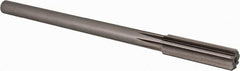 Alvord Polk - 35/64" High Speed Steel 8 Flute Chucking Reamer - Straight Flute, 0.4355" Straight Shank, 2" Flute Length, 8" OAL - Exact Tooling