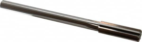 Alvord Polk - 51/64" High Speed Steel 8 Flute Chucking Reamer - Straight Flute, 5/8" Straight Shank, 2-1/2" Flute Length, 9-1/2" OAL - Exact Tooling
