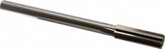Alvord Polk - 51/64" High Speed Steel 8 Flute Chucking Reamer - Straight Flute, 5/8" Straight Shank, 2-1/2" Flute Length, 9-1/2" OAL - Exact Tooling