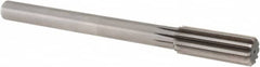 Alvord Polk - 61/64" High Speed Steel 10 Flute Chucking Reamer - Straight Flute, 3/4" Straight Shank, 2-5/8" Flute Length, 10" OAL - Exact Tooling