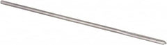 Alvord Polk - #53 High Speed Steel 4 Flute Chucking Reamer - Straight Flute, 0.0585" Straight Shank, 1/2" Flute Length, 2-1/2" OAL - Exact Tooling
