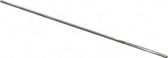 Alvord Polk - #59 High Speed Steel 4 Flute Chucking Reamer - Straight Flute, 0.039" Straight Shank, 1/2" Flute Length, 2-1/2" OAL - Exact Tooling
